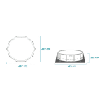Bazen Greywood Prism Frame Premium 457x122cm - Slika 2