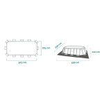 Prism Frame Oval bazen 503x274x122 cm - Slika 2
