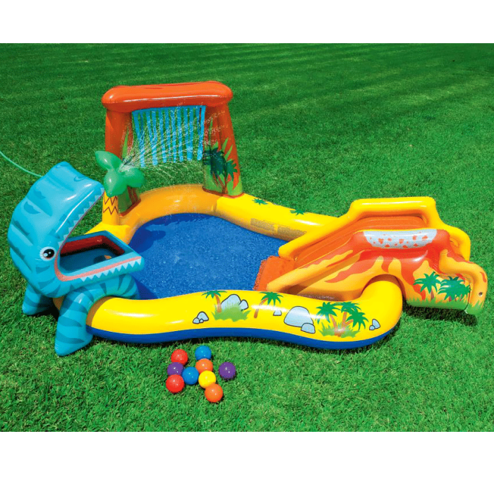 Intex vodeni bazen dječje igralište tobogan, fontana 249x191x109cm 57444 - Slika 8