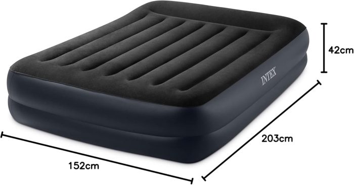 Intex zračni krevet na napuhavanje Queen 203x152cm s pumpom 64124 - Slika 8
