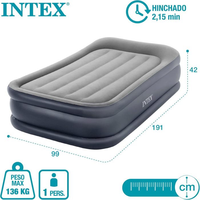 Intex zračni krevet madrac na napuhavanje Twin Deluxe 64132 - Slika 6