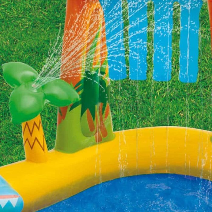 Intex vodeni bazen dječje igralište tobogan, fontana 249x191x109cm 57444 - Slika 3