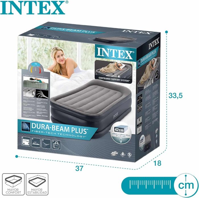 Intex zračni krevet madrac na napuhavanje Twin Deluxe 64132 - Slika 7