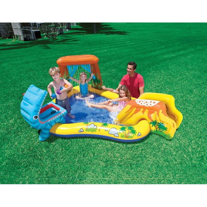 Intex vodeni bazen dječje igralište tobogan, fontana 249x191x109cm 57444 - Slika 6