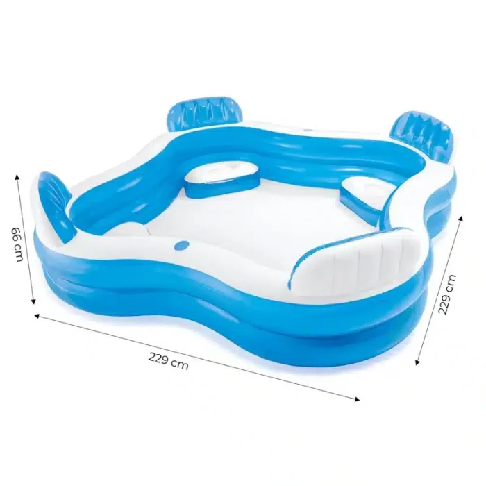 Intex obiteljski bazen sa sjedalima 229x66cm 56475 - Slika 7