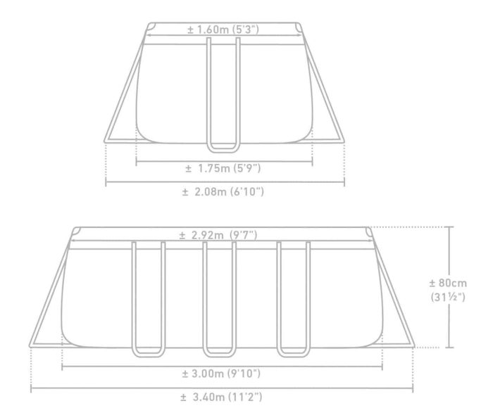 Intex bazen metalni okvir PRISM FRAME 300x175x80cm 26784 - Slika 6