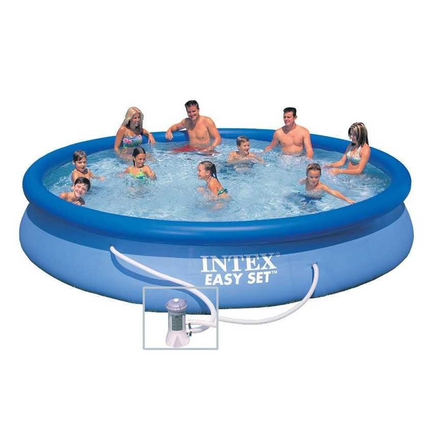 intex-28158-easy-set-above-ground-inflatable-pool-round-457x84-28158-garden-3 Intex bazen Easy Set 457x84cm + filter pumpa 28158 - Slika 1