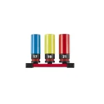 SET DUBOKIH NASADNIH KLJUČEVA ZA FELGE 3/1 MILWAUKEE 4932493370