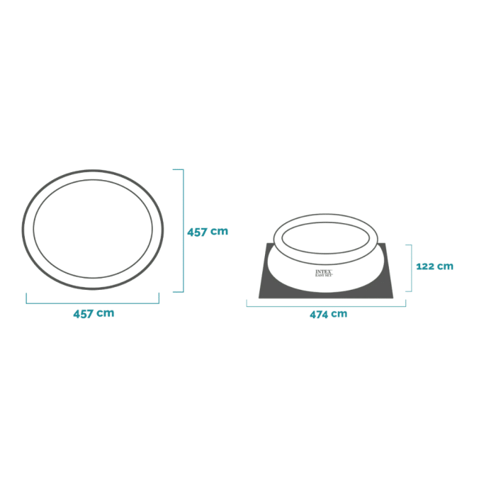 Dječji bazen Easy Set Pool 457x122cm 26168NPe - Slika 2