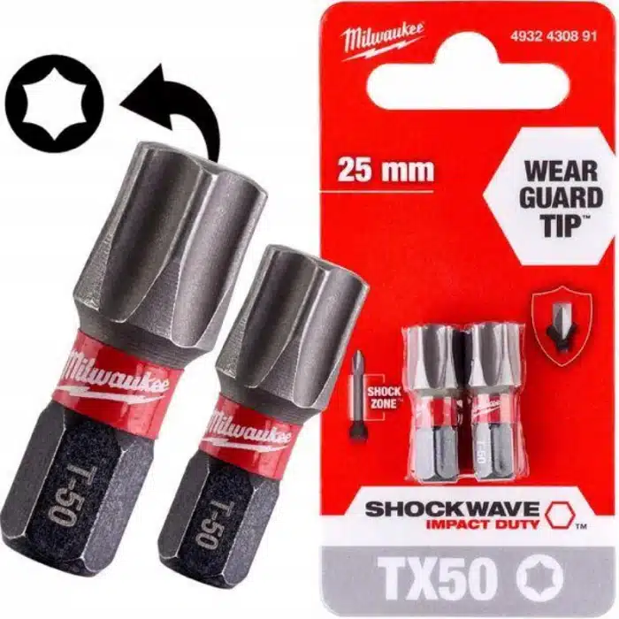 BIT TX50x25 2/1 UDARNI MILWAUKEE 4932430891 - Slika 2