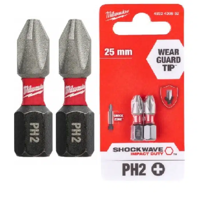 BIT PH2x25 IMPACT 2/1 MILWAUKEE 4932430852 - Slika 2