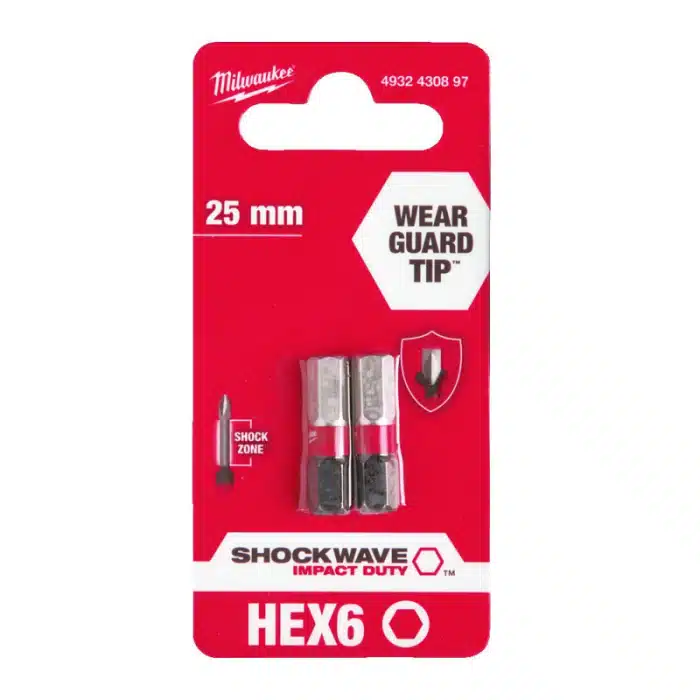 BIT IMBUS 6X25 UDARNI 2/1 MILWAUKEE 4932430897 - Slika 2