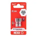 BIT IMBUS 8X25 UDARNI 2/1 MILWAUKEE 4932430898 - Slika 2