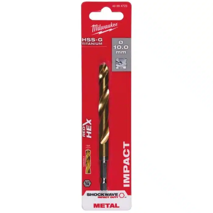 BORER RED HEX HSS-TIN 10.0 mm MILWAUKEE 48894723 - Slika 2