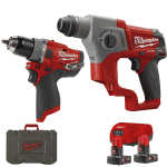 SET AKU IZVIJAČ UDARNI M12-18FC + ČEKIĆ M12 CH SDS-PLUS MILWAUKEE 4933459813