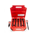 SET NAS.DUBOKIH KLJUČEVA 1/2” IMPACT 10 KOM+PRODUŽETAK+ZGLOB MILWAUKEE
