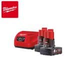 SET M12 NRG-602 PUNJAČ C12 C + 2x M12 B6 BATERIJE MILWAUKEE 4933451903