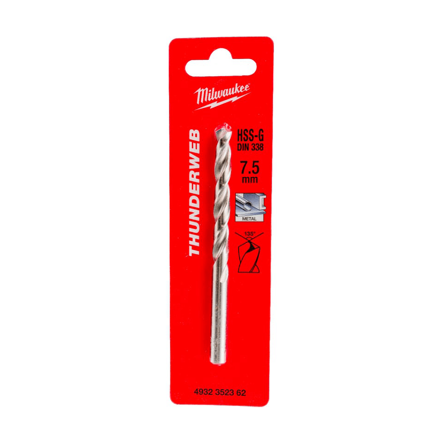 Borer-75mm Borer HSS-G 7.5 mm DIN 338 Milwaukee - Slika 1