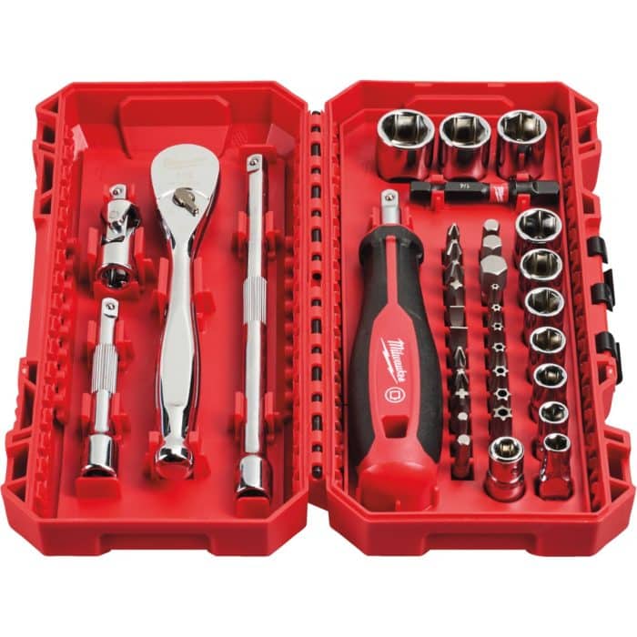 SET NASADNIH KLJUČEVA 1/4 38 KOM MILWAUKEE 4932498381 - Slika 2