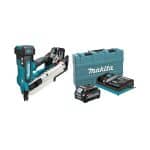 Makita BN001GD201 40V 50-90mm bežični pištolj za čavle s 2 baterije od 2,5 Ah i punjačem u kutiji
