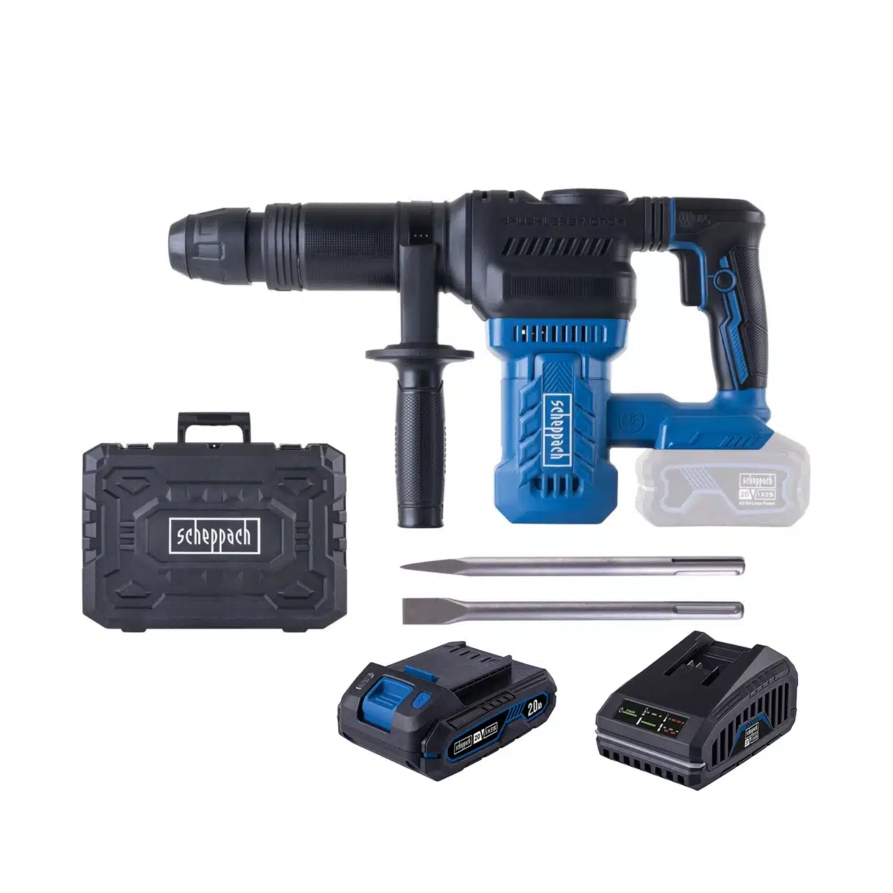 59082159002 Scheppach aku udarni čekić za štemanje SDS-MAX Brushless IXES BC-AB1500-XSS2 - Slika 1