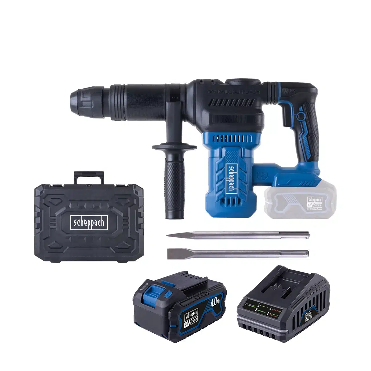 AB1500-XSS42 Scheppach aku udarni čekić za štemanje SDS-MAX Brushless IXES BC-AB1500-XSS4 - Slika 1