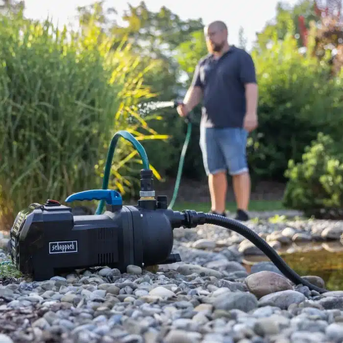 Scheppach aku vrtna baštenska pumpa za vodu IXES C-GP3000-X – SET S2 2x2Ah - Slika 2