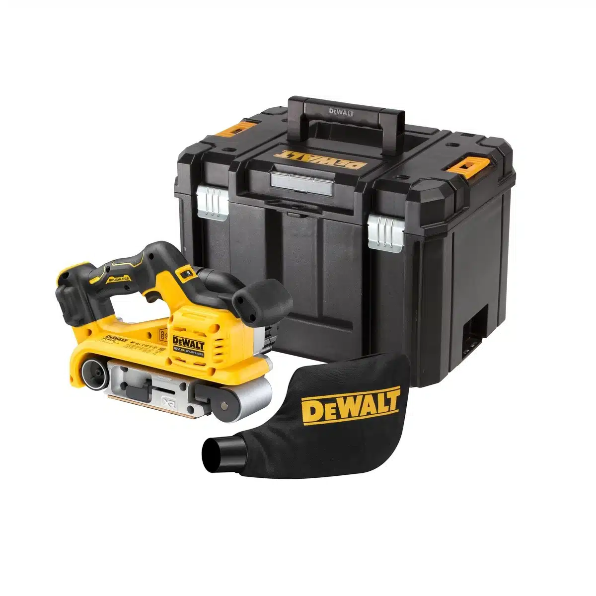 DCW220NT2 DeWalt aku tračna brusilica BRUSHLESS 18V DCW220NT- Solo - Slika 1