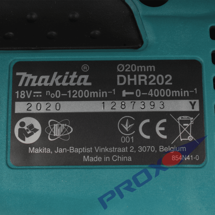 Aku udarna bušilica Makita DHR202Z 18V SDS-Plus - Slika 4