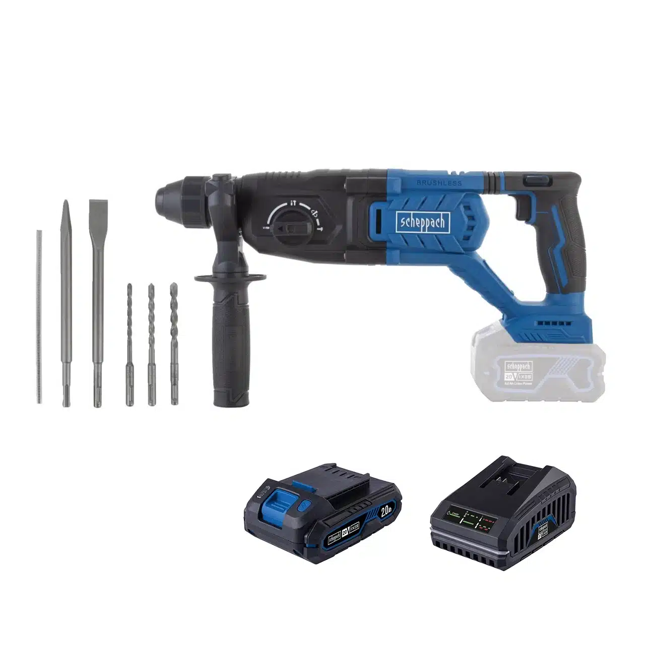 img-1786185322-ed5ab62784ce Scheppach aku udarni čekić bušilica SDS+ Brushless IXES BC-DH290-XSS2 - Slika 1