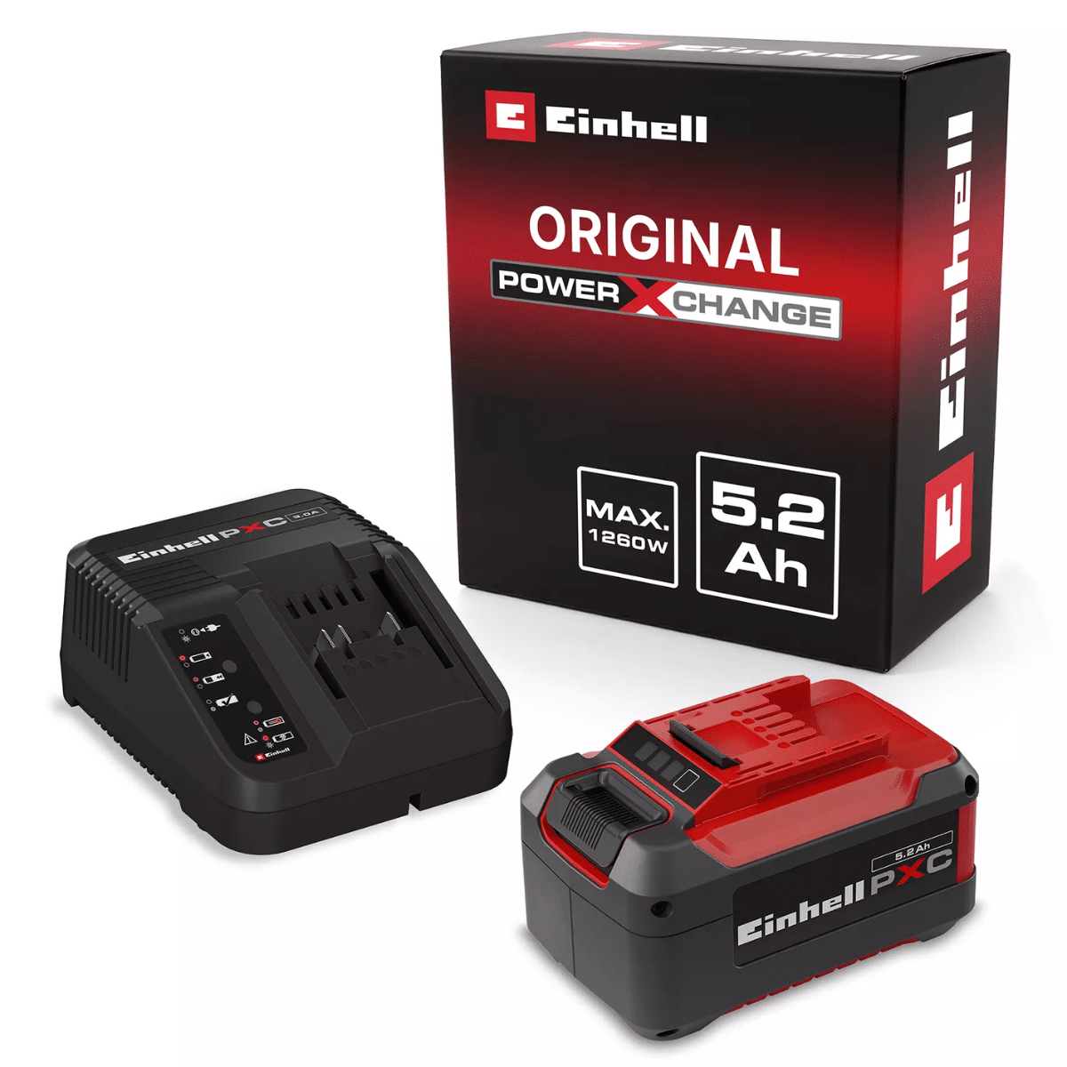 Untitled design Einhell set brzi punjač+baterija 5,2 Ah PXC Starter-Kit - Slika 1